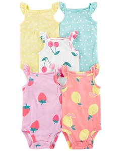 pack de 5 bodys Talle 6 meses