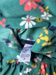 Campera polar carters talle 3 meses flores en internet