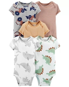 pack de 5 bodys carters talle 24 meses manga corta