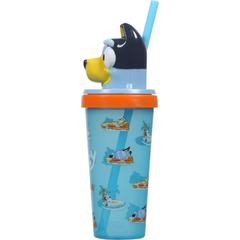 Vaso con bombilla bluey - comprar online