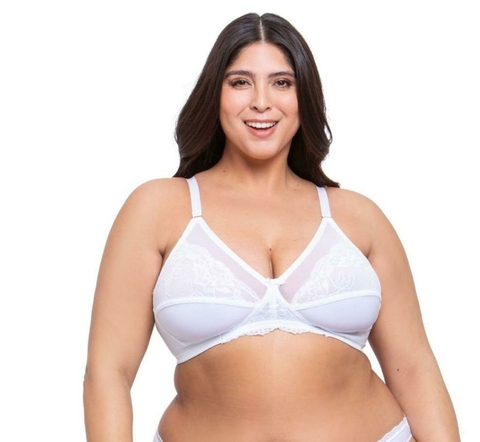 CORPIÑO TRICOT Y PUNTILA ELEGANCE (5567) - comprar online