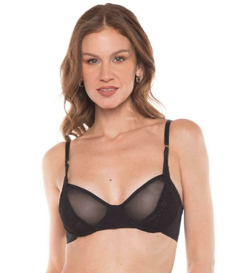 CORPIÑO CON ARO TUL Y PUNTILLA (6308) - comprar online