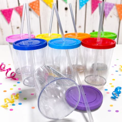 Vasos Acrílicos 350cc con Sorbete - comprar online