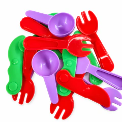 Pack de 10 Cubiertos Plásticos para Modelar (3 Piezas)