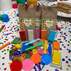 Bolsita Eko Kraft con 3 Masas, 3 Cortantes y Sello