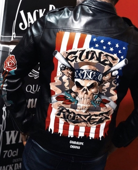 Campera Guns N Roses USA Ecocuero