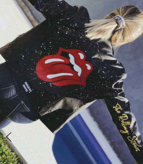 Campera Rolling Stones Ecocuero
