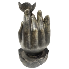 incensário ganesh na mão em resina 20x9cm - comprar online
