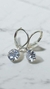 Aros Diamante de cristal Plata 925