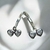 Aros dos corazones Plata 925