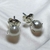 Aros con perla plata 925