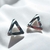 Aros Doble Triangulo Plata 925 - comprar online