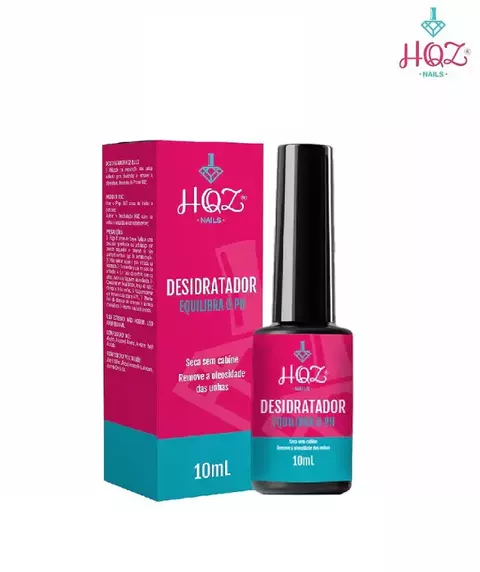 Desidratador Equilibra o PH das Unhas - HQZ Nails 10ml