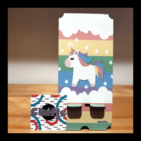 Porta Celu Madera Unicornio Arcoiris