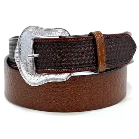 Cinto Master Couro Cabeça Marrom/Caramelo - comprar online