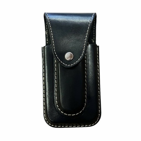 CAPA EM COURO PARA CELULAR E CANIVETE PRETO - comprar online