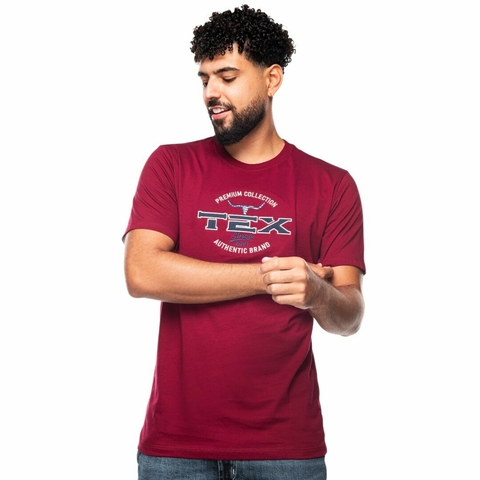 CAMISETA BORDADA TEXAS EDITION BORDÔ - comprar online