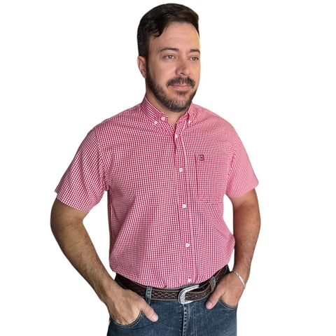 Camisa Regular Custom Bordada MC 2699 Vermelha - comprar online