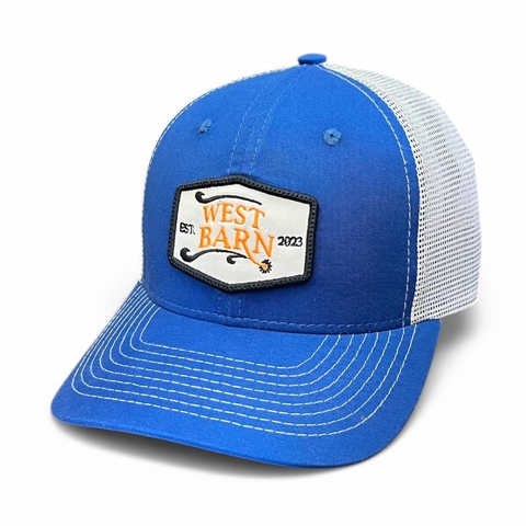 Boné West Barn Tela Azul Royal/Branco - comprar online