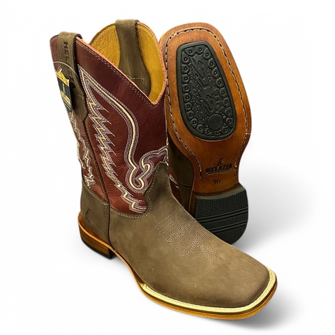 Bota Helazza Burne Tabaco/Fossil Vermelho 20925 - comprar online
