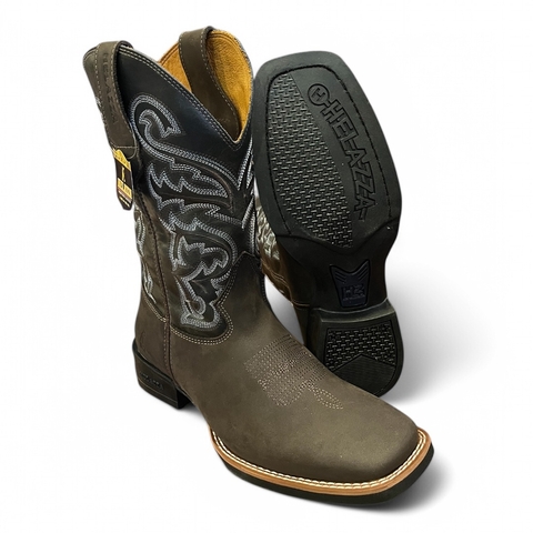 Bota Helazza Burne Café/Verde Musgo 21125 - comprar online