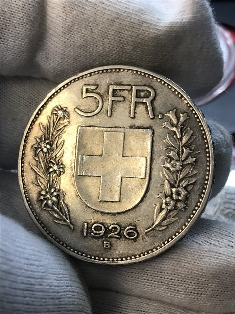 Suiça - 5 Francos - 1926B - KM#38