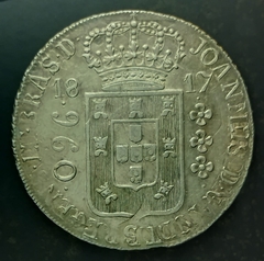 Brasil 960 Réis 1817R S/8R SEVILHA 1808CN VAR70A (E)