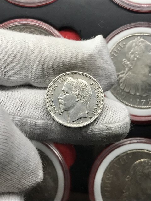 França - 1 Franco - Napoleão III - 1868 - KM#206