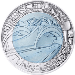 Austria - 25 Euro - 2013 - Tunnel Construction - Niobium