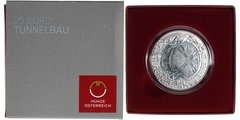 Austria - 25 Euro - 2013 - Tunnel Construction - Niobium