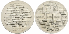 Finlandia 25 Markka - 1979 - 750 Anos de Turku - KM# 58