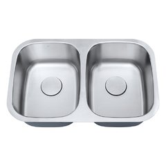 Cuba de cozinha aço inox 1mm escovado C202-P 74x47x20,3cm