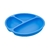 PRATO INFANTIL EM SILICONE COM DIVISORIAS AZUL - CLINGO - comprar online