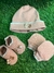 KIT GORRO LUVA SAPATO PIMPOLHO ROSA RN - comprar online