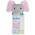 NANINHA ELEFANTE COM PRENDEDOR DE CHUPETA SONINHO ROSA - comprar online