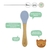 COLHER DE BAMBU E SILICONE AZUL LINHA ECO GREEN - CLINGO na internet