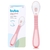 COLHER FLEXIVEL EM SILICONE ROSA COM VENTOSA - BUBA