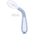 COLHER FLEXIVEL EM SILICONE AZUL COM VENTOSA - BUBA - loja online