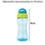GARRAFINHA FRESH AZUL COM CANUDO DE SILICONE 300ML- BUBA - Vila Kids Artigos e Acessórios infantis