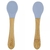 COLHER DE BAMBU E SILICONE AZUL LINHA ECO GREEN - CLINGO - comprar online