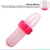 PORTA-FRUTINHAS EM SILICONE ROSA BUBA INTRODUÇÃO ALIMENTAR