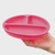 PRATO INFANTIL EM SILICONE COM DIVISORIAS ROSA - CLINGO - comprar online