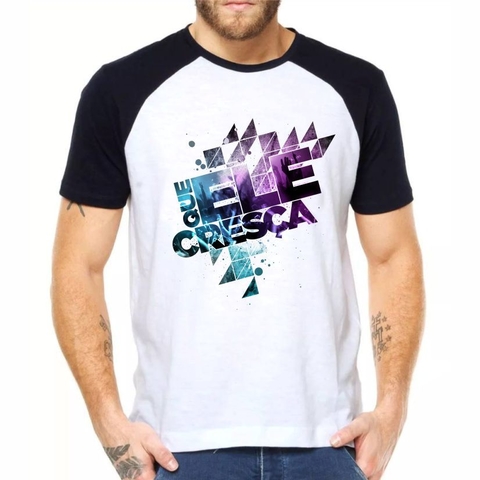 Camiseta manga preta Unissex Que Ele Cresça