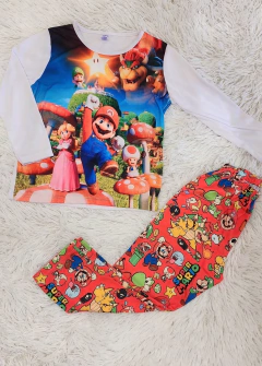 Pijama Mario Bros (infantil) - PrettaPet