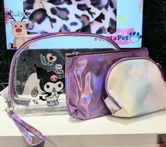 Set x 3 Neceser Sanrio (Melody Kuromi Cinnamoroll) - PrettaPet