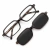 Armação Clip-on Retangular Pequena em Acetato - comprar online
