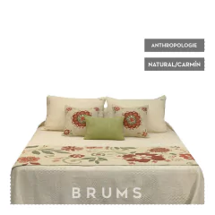 . Pie de cama + 2 fundas de almohadón Anthropologie . - tienda online