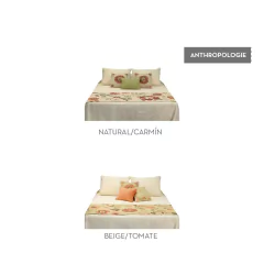. Pie de cama + 2 fundas de almohadón Anthropologie . - brums