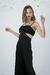 Vestido negro cut out con collar Emma en internet