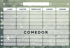 Horario Escolar Magnético Imantado Imán Organizador de actividades o materias Semanal. - tienda online